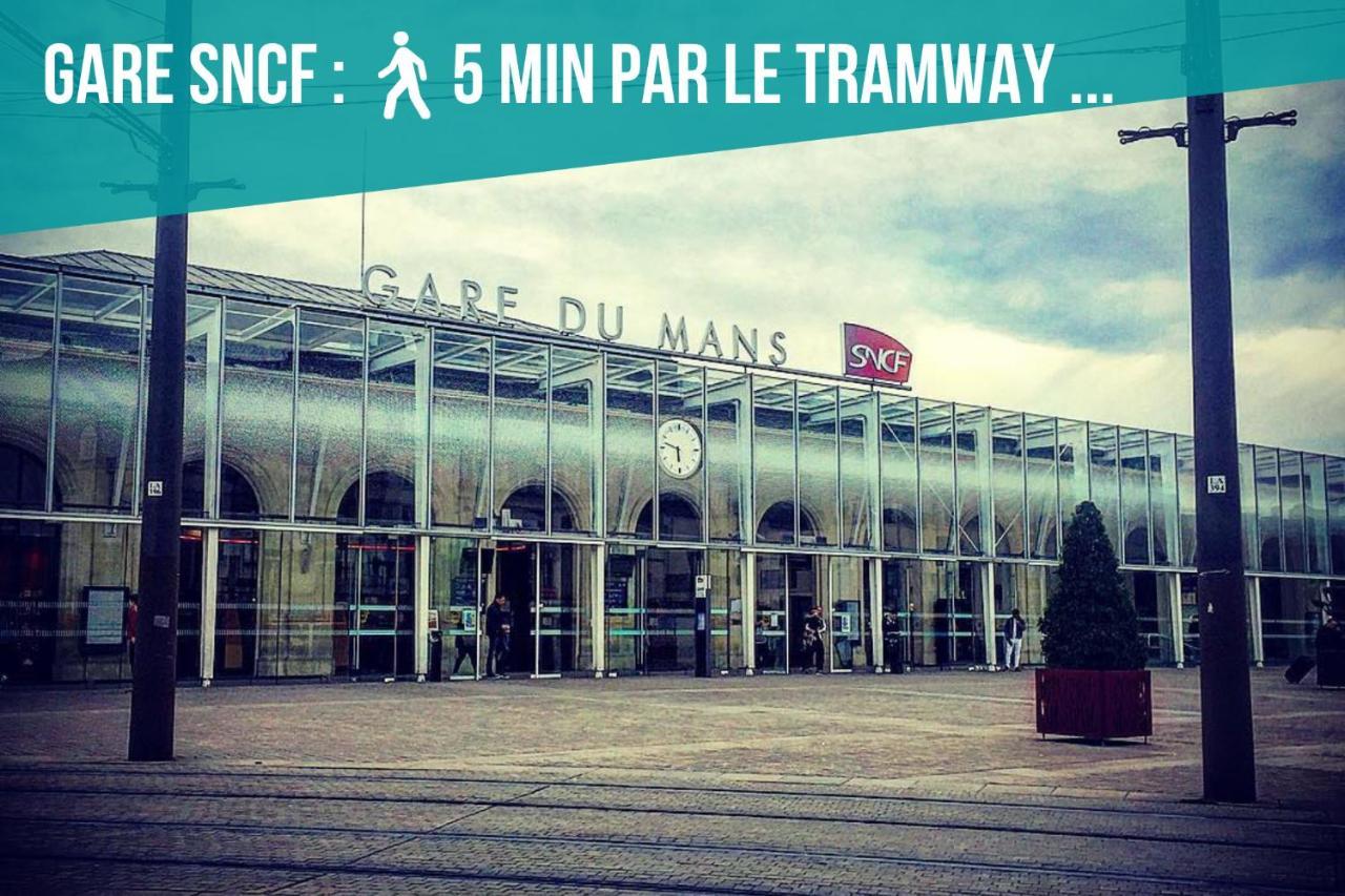 Апартаменти Tramway 8 Jaures Cosy Proche Gare Ле-Ман Екстер'єр фото